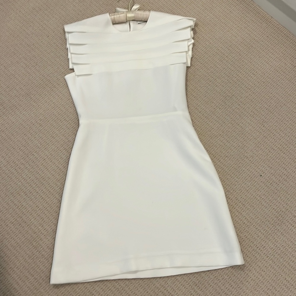 Sandro white shift dress